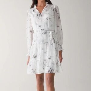 WHBM Feather Print Dress